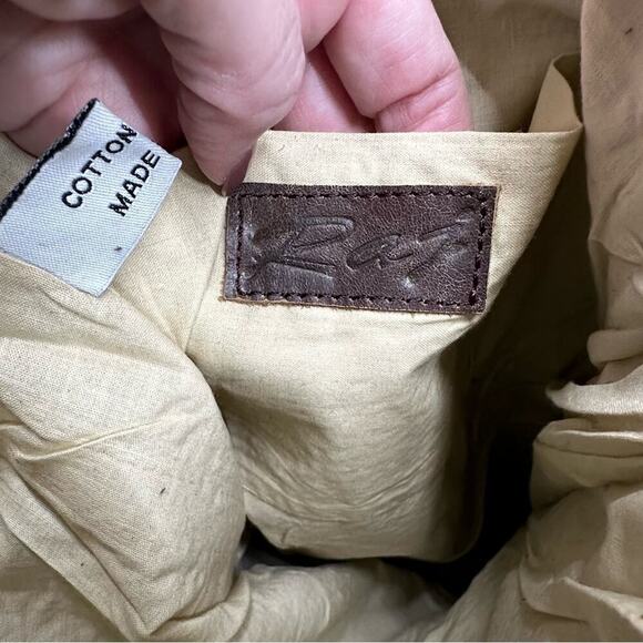 Raj | Handwoven Striped Tote Bag with Leather Straps | Multi Color - Picture 10 of 11